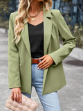 Wenkouban-Winter outfits ideas Women's casual long-sleeved small suit jacket