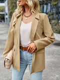 Wenkouban-Winter outfits ideas Women's casual long-sleeved small suit jacket