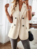 Wenkouban-Winter outfits ideas Women's New Temperament Commuter Jacket Suit Vest