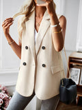 Wenkouban-Winter outfits ideas Women's New Temperament Commuter Jacket Suit Vest