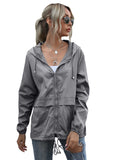 Wenkouban-Winter outfits ideas New women's zipper hoodie lightweight outdoor hiking raincoat jacket