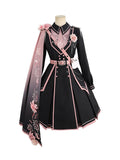 Wenkouban-Christmas Thanksgiving Gift New Year's Eve Dress party look inspos back to school dress  Military Lolita Dress & Cape