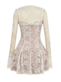 Wenkouban-Christmas Thanksgiving Gift New Year's Eve Dress party look inspos back to school dress  Alice Lace Mini Dress