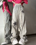 Wenkouban-back to school outfits spring outfits 2025 Star Child Baggy Jeans