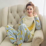 Wenkouban Women Pajamas Set Girl Sleepwear Pijama Long Women Pyjamas Suit Female Clothing Set 2023 Nightwear